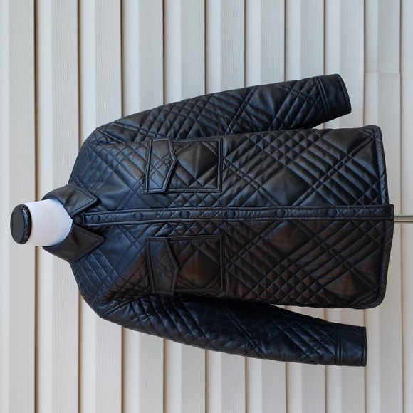 BURBERRY WEM QUILTED LEATHER JACKET - Picture 4 of 13